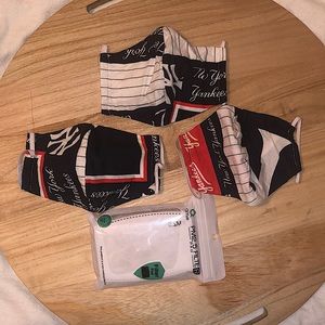 NY Yankees handmade face-masks with filters